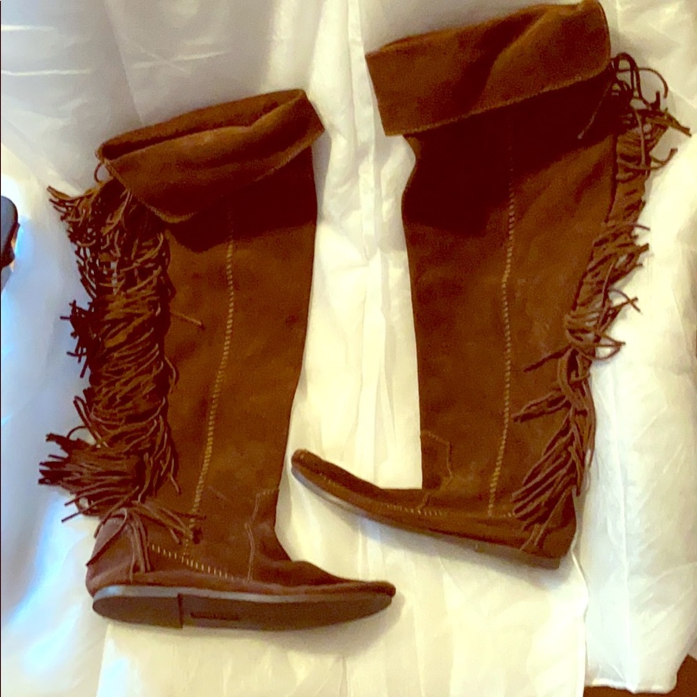 Minnetonka Fringe Boots